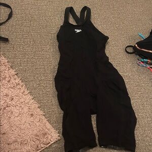 Speedo Black Women's Racing Kneesuit with Crossback